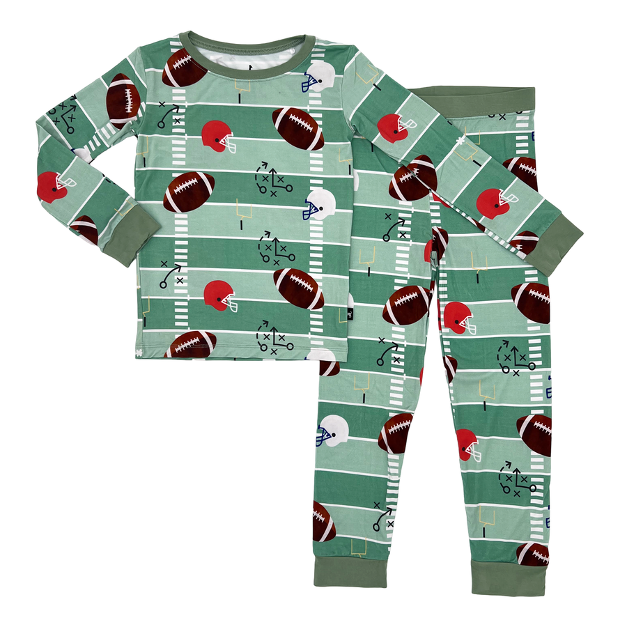 Football bamboo kids pajamas