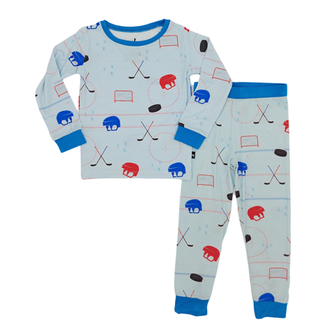 Hockey Bamboo Pajamas — Kids Sleep Set