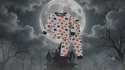 Spooky Halloween Night Bamboo Kids Pajamas